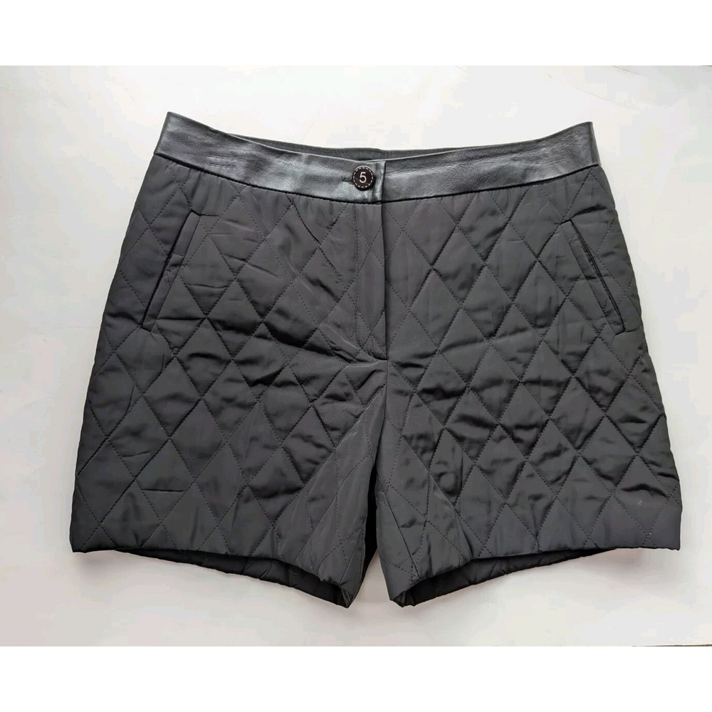 Shorts Women Sz M? Quilted  Black